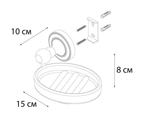 Мыльница керамика FIXSEN STYLE 41108 – изображение 3