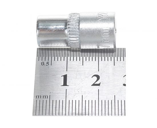 Головка торцевая короткая (7 мм; CrV; 1/2DR) YATO YT-1406 – изображение 4