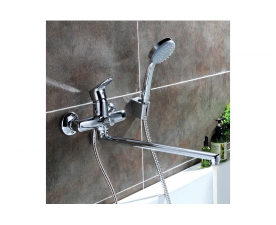 Смеситель для ванны с длинным изливом и керамическим дивертором IDDIS Zodiac ID ZODSBL2i10 – изображение 6