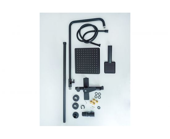 Душевая система со смесителем для ванны и душа Agger Brilliant черная A0394444 – изображение 6