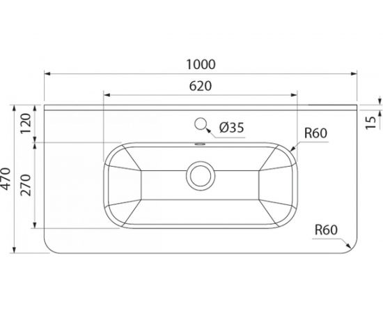 Тумба с умывальником IDDIS Edifice подвесная, 100 см, белая EDI10W1i95K – изображение 6