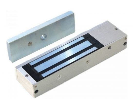 Уличный, электромагнитный замок Falcon Eye усиление на отрыв 500кг, 12V DC FE-L500W 