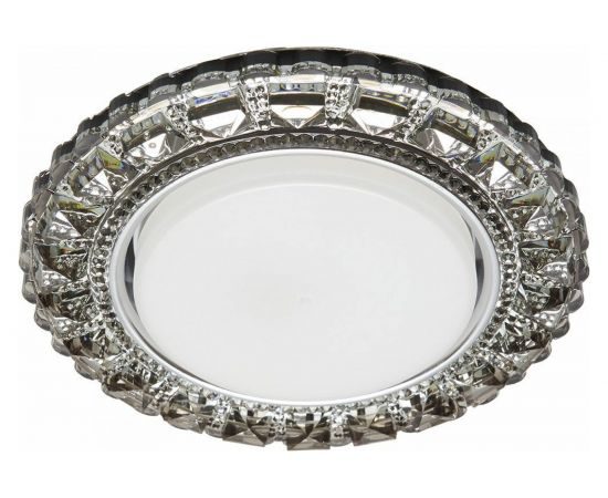 Потолочный встраиваемый светильник FERON CD4045 20LEDх2835 SMD 4000K, 15W GX53, серый, хром 41410 