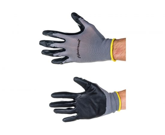 Универсальные перчатки с полиуретановым покрытием UNITRAUM серые UN-N002-8 