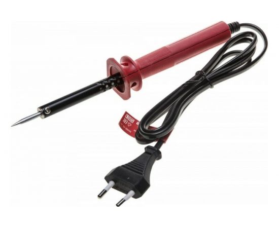 Электропаяльник с пластмассовой рукояткой и долговечным жалом Зубр ""МАСТЕР"", форма жала - конус, 25Вт 55400-25_z01 