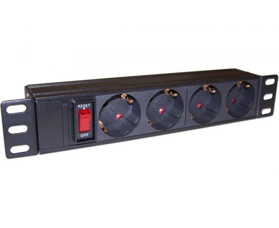 Блок розеток TWT 10 4 шт., 10A 250V, без шнура питания PDU10-10A4P 