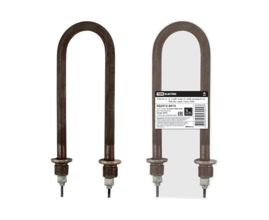 ТЭН-45 TDM 12, 1,6кВт, вода J, 220В, штуцер G1/2, R30, Ф2, нержавеющая сталь SQ2512-0013 