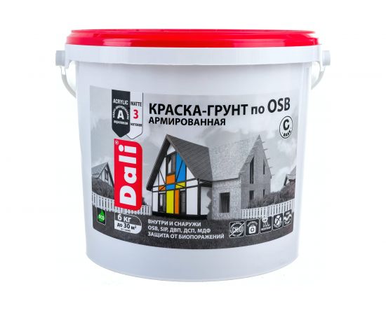 Краска-грунт по OSB DALI База С 6 кг 1 206270 