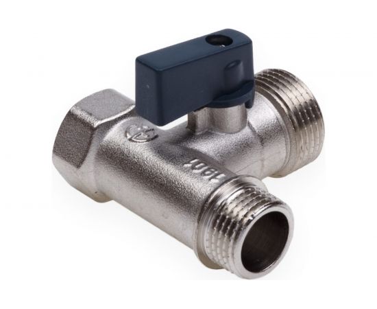 Шаровой кран AQUALINK трехпроходной 1/2 вн x 3/4 нар x 1/2 нар 1175 