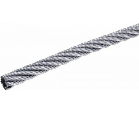 Стальной трос МЕТАЛЛСЕРВИС DIN 3055, 12 мм, оцинкованный, 100 м 1231382 