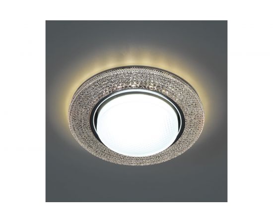 Встраиваемый потолочный светильник FERON с белой LED подсветкой CD4046 GX53 без лампы, прозрачный, 41908 