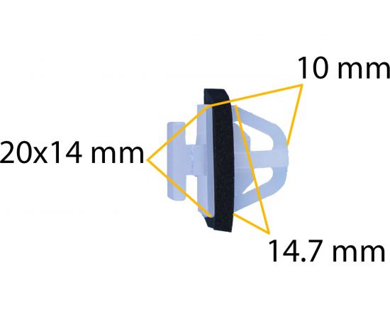 Автокрепеж для Hyundai/Kia 10 шт 877561F000 КрепАвто 1688 – изображение 2