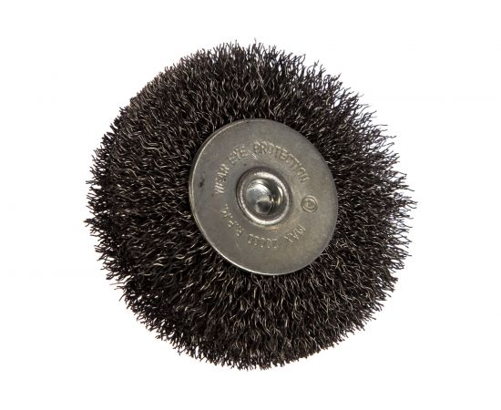 Щетка дисковая с гофрированной стальной проволокой Эксперт 474 (12 шт; 80 мм; хвостовик 6 мм) Профоснастка 20709004 – изображение 2