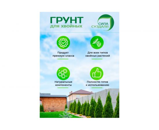 Грунт Сила Суздаля Для хвойных 50 л 4680004060260 – изображение 2