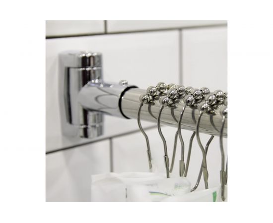 Карниз для шторы на прямоугольную ванну Радомир Г-образный 170х75 хром 1-12-2-0-0-991 – изображение 2