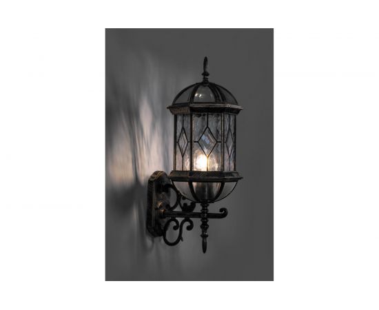 Садово-парковый светильник FERON PL130 60W 230V E27 205х230х510мм черное золото 11334 – изображение 2