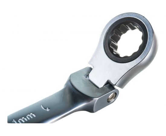 Комбинированный трещоточный шарнирный ключ 21х21 АвтоDело 30221 11893 – изображение 3