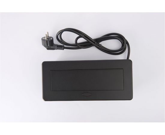 Выдвижной встраиваемый розеточный блок Inrior на 2 EURO розетки 2 USB-A, TORO-22-20 – изображение 3