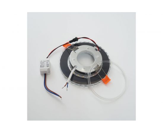 Встраиваемый потолочный светильник FERON с белой LED подсветкой CD4046 GX53 без лампы, прозрачный, 41908 – изображение 3