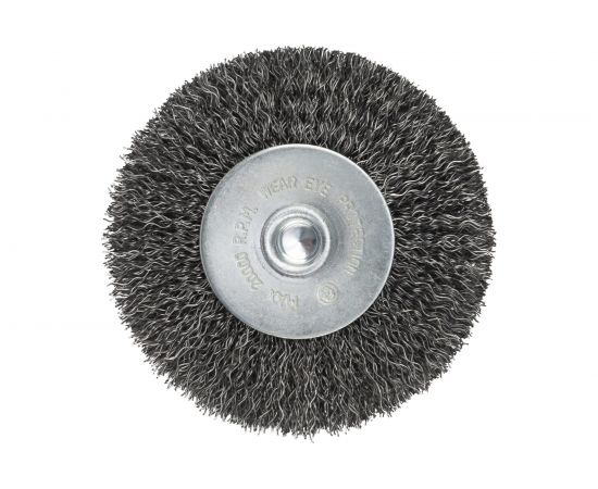 Щетка дисковая с гофрированной стальной проволокой Эксперт 474 (12 шт; 80 мм; хвостовик 6 мм) Профоснастка 20709004 – изображение 3