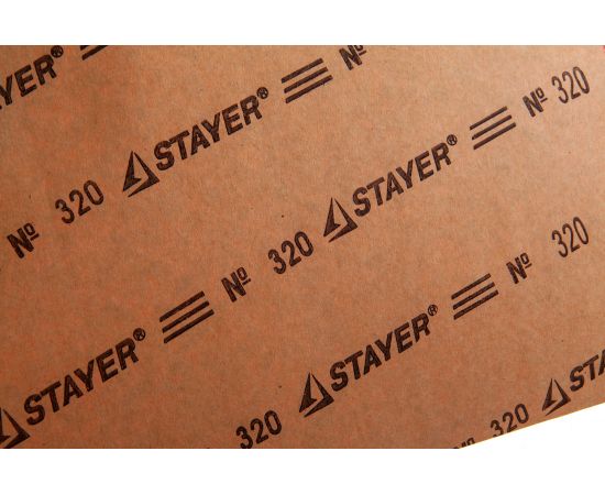 Шлифлист универсальный 5 шт. (230х280 мм; Р320) STAYER 3543-320_z01 – изображение 3