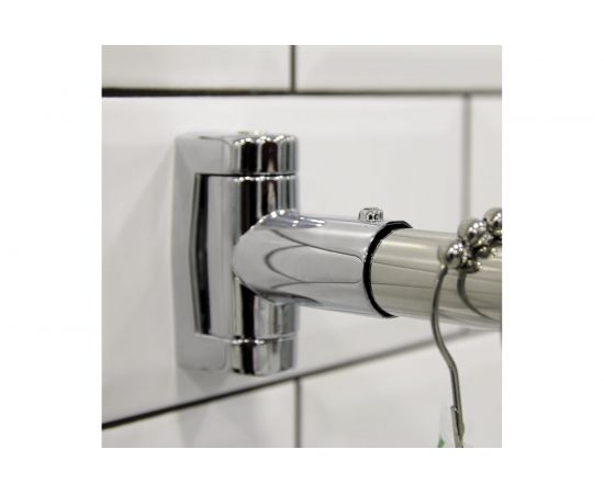 Карниз для шторы на прямоугольную ванну Радомир Г-образный 170х75 хром 1-12-2-0-0-991 – изображение 3