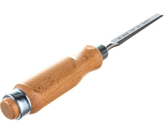 Плоская стамеска Narex с деревянной светлой ручкой 10 мм 810110 – изображение 3