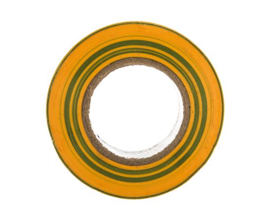 Изоляционная лента STEKKER 0,13x15 мм, 20 м, желто-зеленая, INTP01315-20 32832 – изображение 3