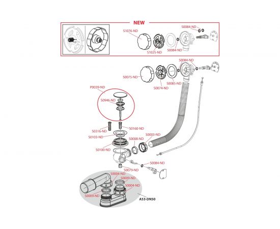 Сифон для ванны Alca Plast A55KM автомат, комплект, пластик/металл 00023907 – изображение 3