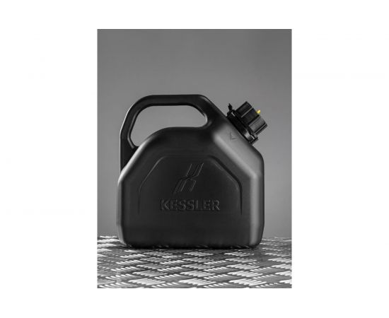 Канистра ГСМ Black Kessler черная с желтой крышкой 5 л Oktan KGA1-02-06 – изображение 4