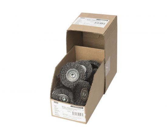 Щетка дисковая с гофрированной стальной проволокой Эксперт 474 (12 шт; 80 мм; хвостовик 6 мм) Профоснастка 20709004 – изображение 4