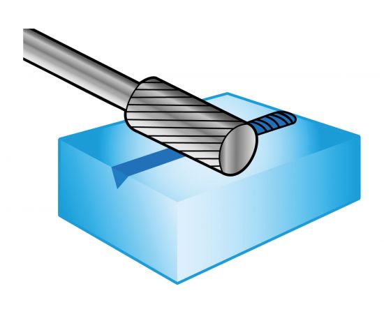 Борфреза твердосплавная форма A (6.3x12.7 мм; хвостовик 3 мм) NORGAU 077105261 – изображение 5