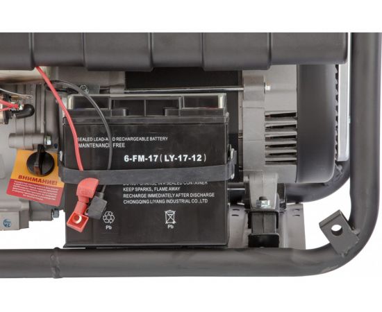 Бензиновый генератор DENZEL PS 55 EA, 5,5 кВт, 230В, 25л 946874 – изображение 5