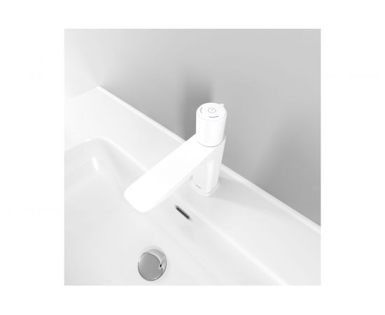 Смеситель для умывальника IDDIS с инновационным управлением Push Control, белый матовый Slide SLIWTBTi01 – изображение 5