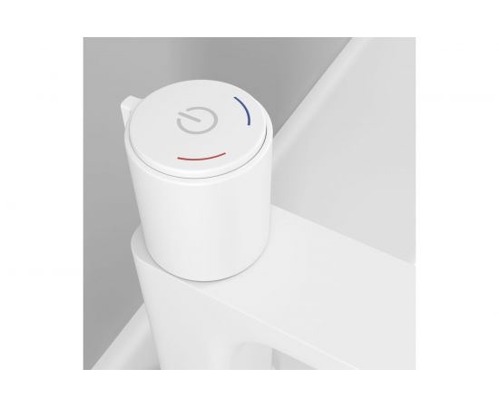 Смеситель для умывальника IDDIS с инновационным управлением Push Control, белый матовый Slide SLIWTBTi01 – изображение 7