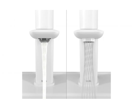 Смеситель для умывальника IDDIS с инновационным управлением Push Control, белый матовый Slide SLIWTBTi01 – изображение 8