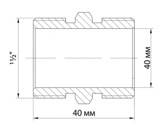 Ниппель VRT 1 1/2"", наружная/наружная, никель 1900-004040 511823 – изображение 9