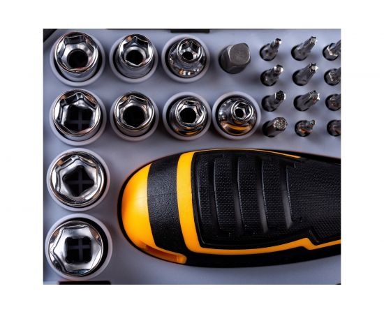 Реверсивная отвертка с набором бит INGCO 55 шт. HKSDB0558 – изображение 9