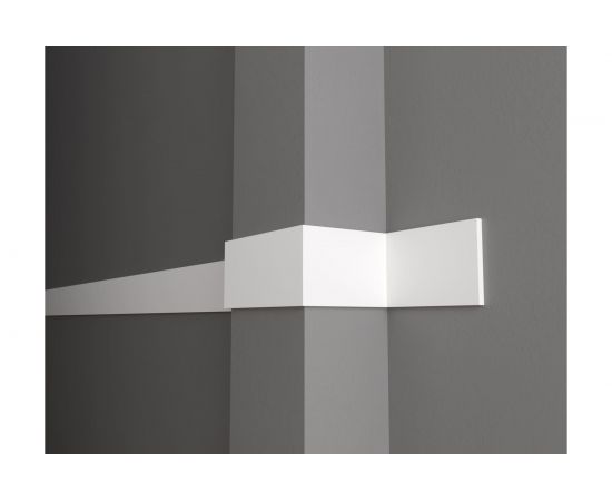 Стеновой молдинг Decor-Dizayn ударопрочный влагостойкий под покраску 99Х8Х2000 мм DD12 