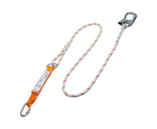 Строп из каната с амортизатором, монтажным и соединительным карабином ПРОГРЕСС СЕФЕТИ Строп аВ+Кс 