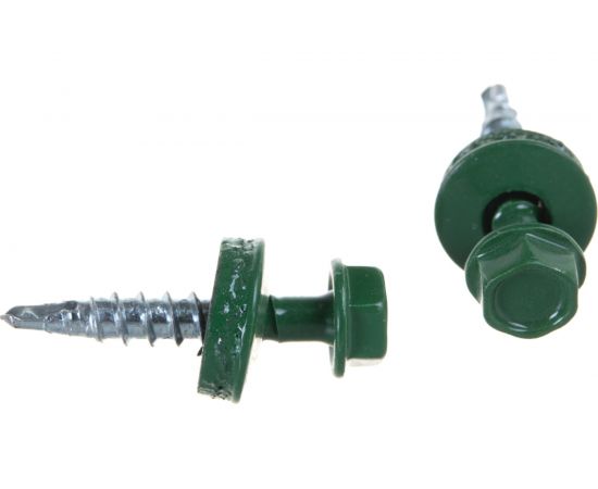 Саморез КР Невский Крепеж св. 4,8х28 RAL-6002 зелёный 60 шт. 912030 