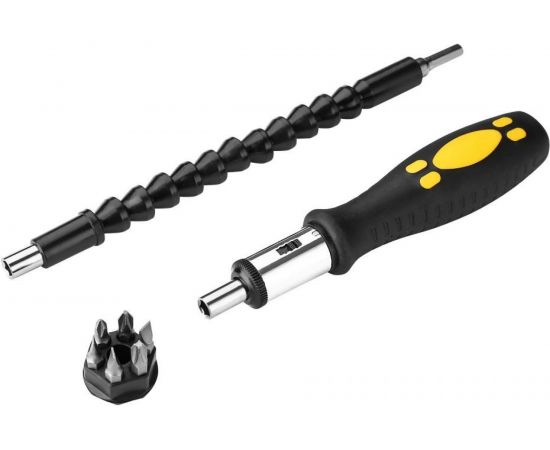 Реверсивная отвертка с набором бит и гибким валом DEKO BS8 8 предметов 