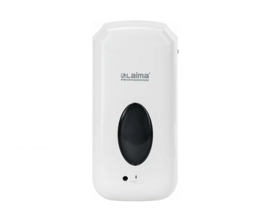 Диспенсер для жидкого мыла ЛАЙМА CLASSIC наливной, сенсорный, 1 л, с блоком питания, белый 607318 