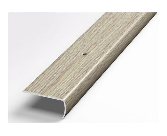 Порог угловой алюминиевый декоративный (40х20 мм, 1,8 м, Дуб беленый) ЛУКА 00000002415 