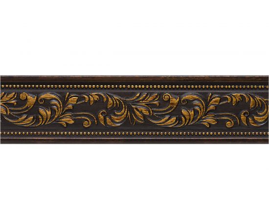 Молдинг стеновой ударопрочный влагостойкий дуб мореный Decor-Dizayn 52x11x2400 мм 156-966 