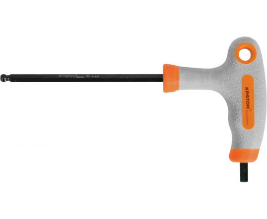 Шестигранный ключ Т-образный шар 5 мм Кратон INDUSTRIAL 2 19 03 007 