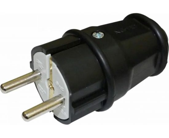 Штепсельная вилка NE-AD с заземлением, 16А, EKO, каучук, 4000 