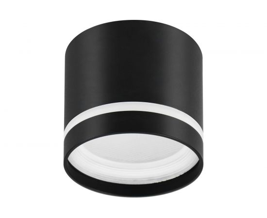 Накладной светильник-подсветка ЭРА OL9 GX53 BK/WH, под лампу Gx53, алюминий, цвет черный/белый, Б0048542 