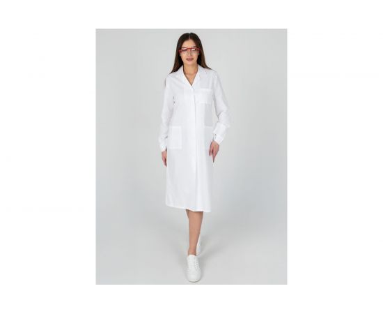 Халат ООО ГУП Бисер Бязь белый, р. 52-54, рост 158-164 4670132022315 