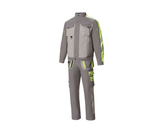Костюм СОЮЗСПЕЦОДЕЖДА Прогресс, темно-серый/светло-серый/лимон, р. 52-54 рост 182-188 2000000066677 